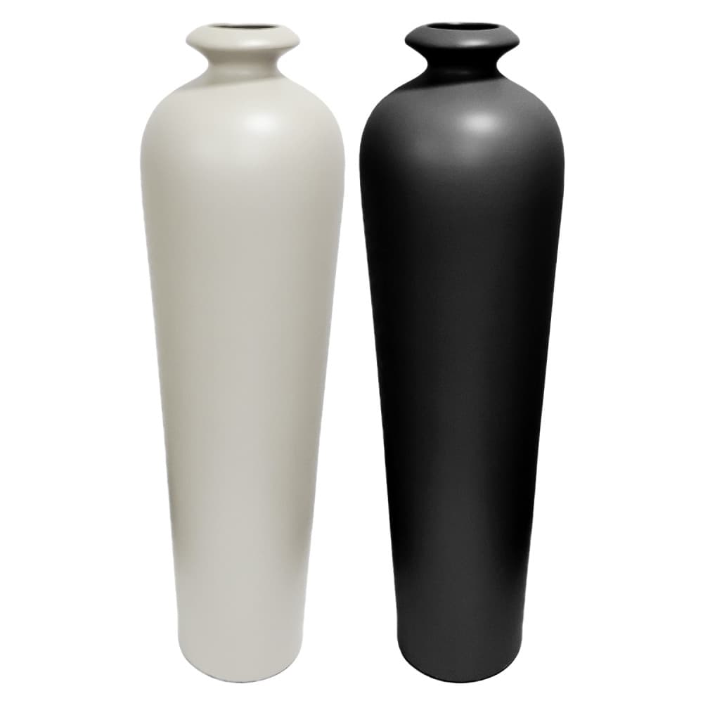 Vaso de Chão Garrafa Shades Matte Decorativo 84x25cm