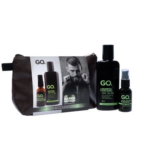 Kit Neces. Shampoo e Óleo Tea Tree, caspa, coceira, Go Man
