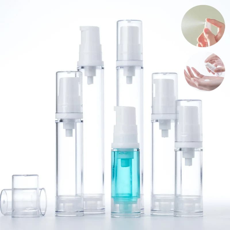 5/10/15ml Loção Spray Transparente Recarregável Frasco De Portátil Para Viagem Essência De Amostra De Recipiente Cosmético Frascos Líquidos