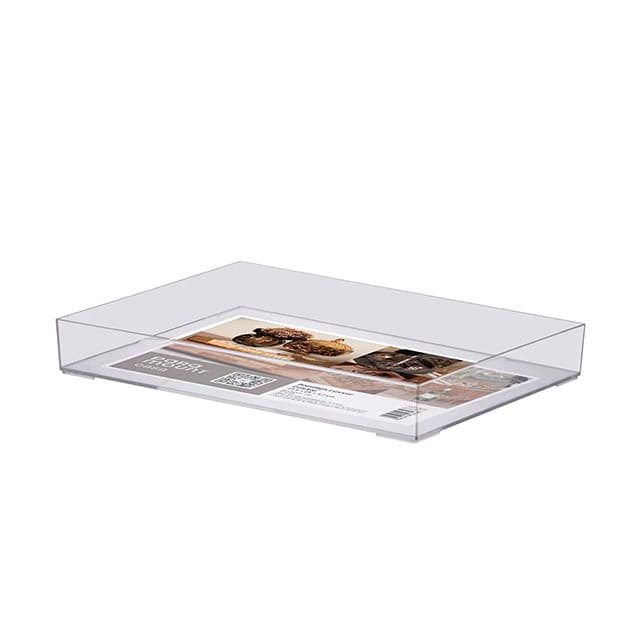 Bandeja Multiuso Cristal Em Acrílico 34,5x 25x 4,5cm