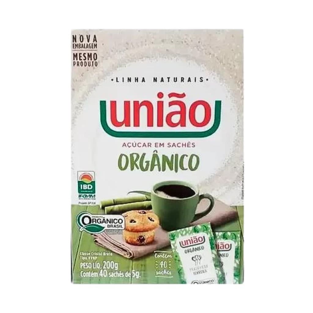 AÇÚCAR ORGÂNICO UNIÃO 400x5g
