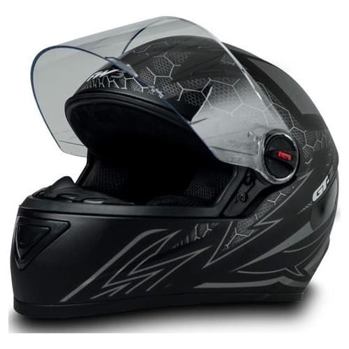 Capacete FW3 GTX-2 Preto Fosco Com Óculos Interno