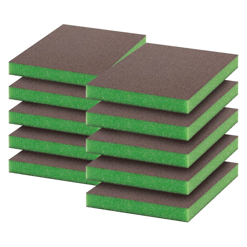 Kit 10 Esponjas 98 X 120mm Ultrafino 250 para Polimento Verde - Bosch
