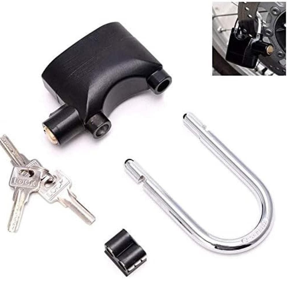 CADEADO COM ALARME SONORO 110DB ANTI ROUBO 2 EM 1 HASTE LONGA E CURTA