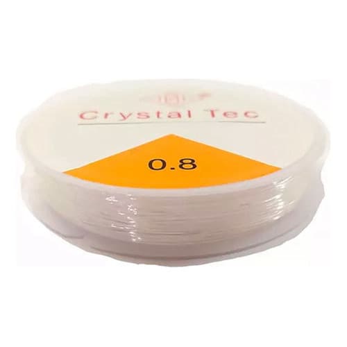 Fio De Silicone Elástico P/ Pulseiras - 0.8mm - 10 Metros