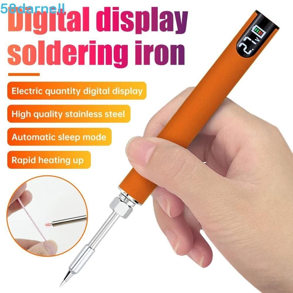 Ferro De Solda Elétrico DARNELL , Display Digital USB De Carregamento Rápido Sem Fio De ,