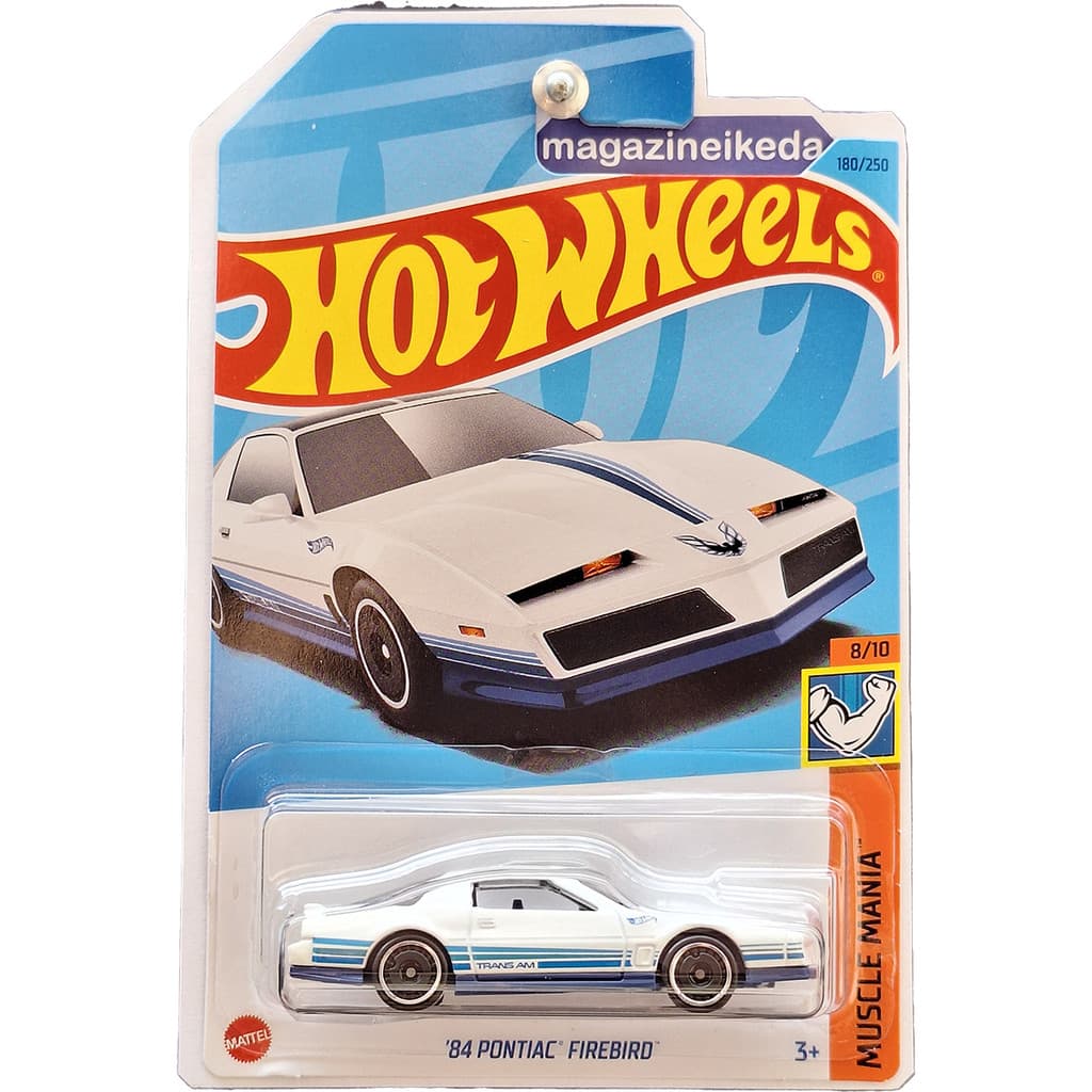 Carro Hot Wheels '84 PONTIAC FIREBIRD HKK92 Branco MUSCLE MANIA