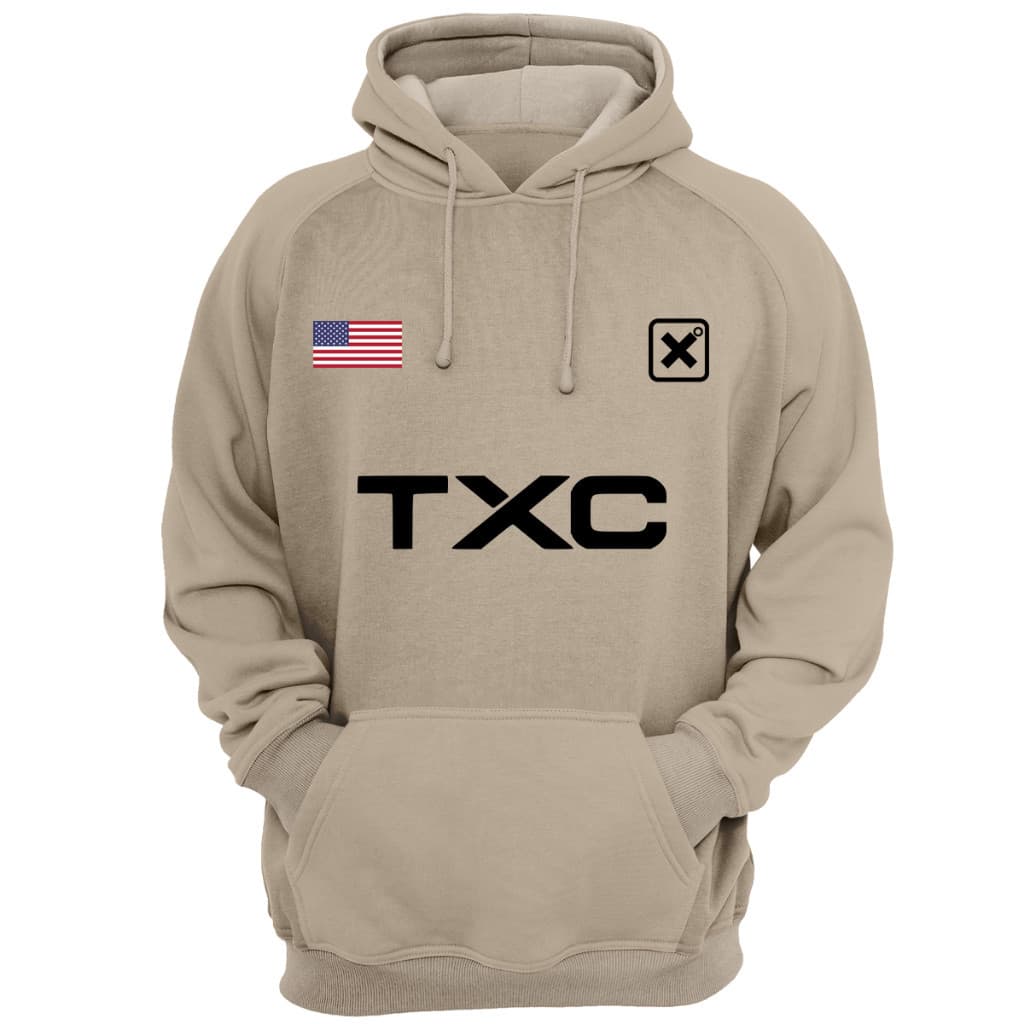 Moletom blusa de frio Canguru Flanelado Texas Bandeira X Country