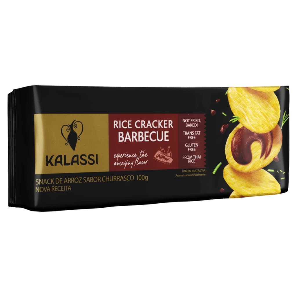 Snack de Arroz Kalassi 100gr Sem Glúten