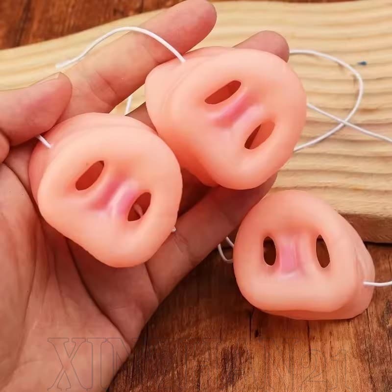 [Decoração De Halloween] 4/1 Unidade De Máscaras Engraçadas De Rapé De Porco De Látex-Adereços De Cosplay Para Festa Inf
