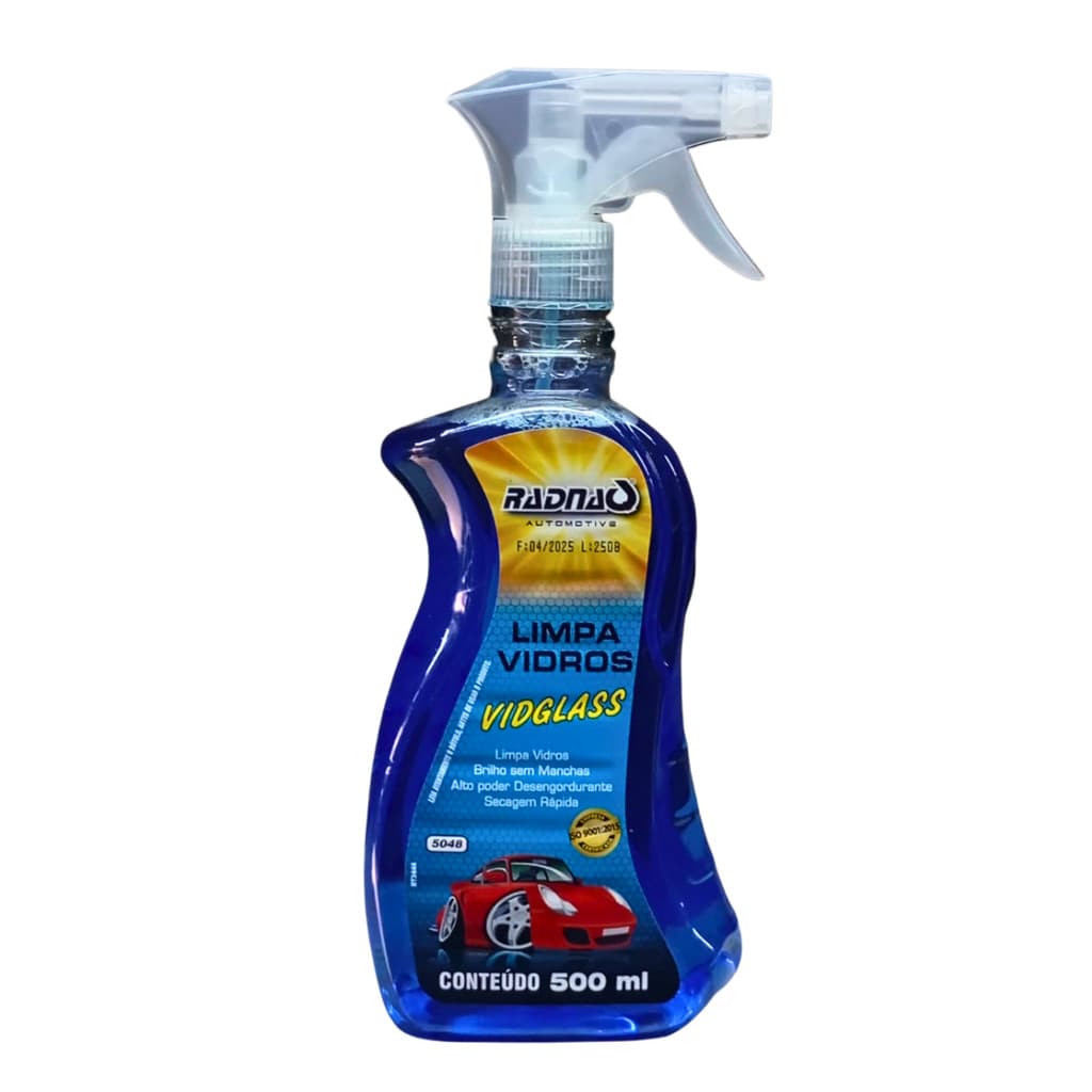 Limpa Vidros Radnaq 500ml Remove Sujeira E Manchas