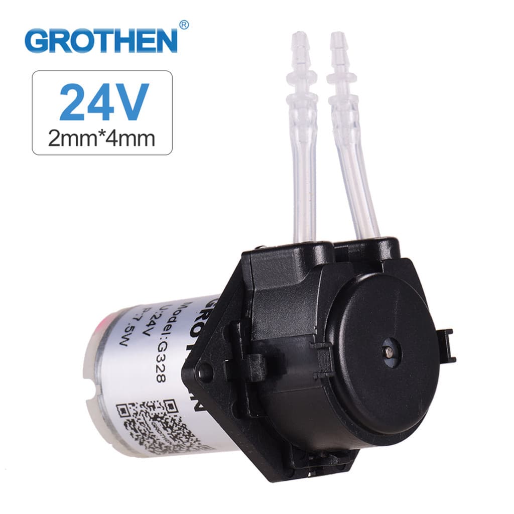 [Promoção] GROTHEN DC 24V Bomba Dosadora Peristáltica Mini De Água Líquida Cabeça De Tubo Peristáltico Função De Autoesc