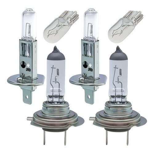 Kit 6 Lâmpadas Tiger Auto H1 H7 T10 Incolor Gm Vw Fiat Ford