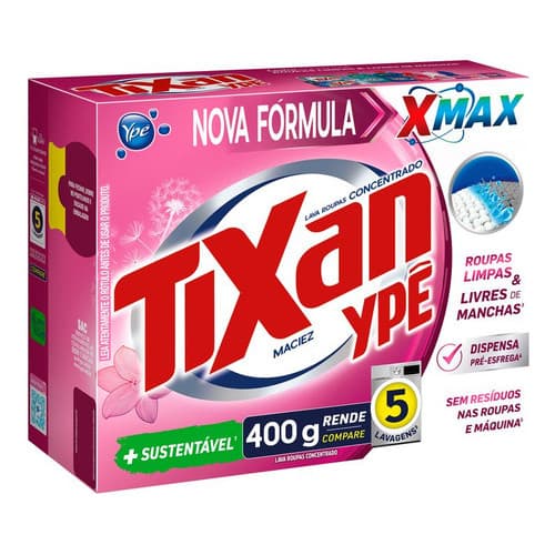 Lava Roupas Pó Tixan Ypê Maciez 400g