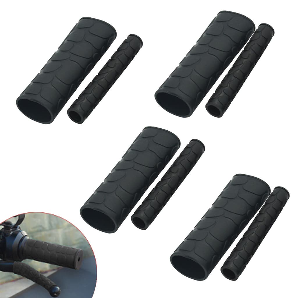 2  Par Manopla de Guidão p/ Moto Antiderrapante em Borracha