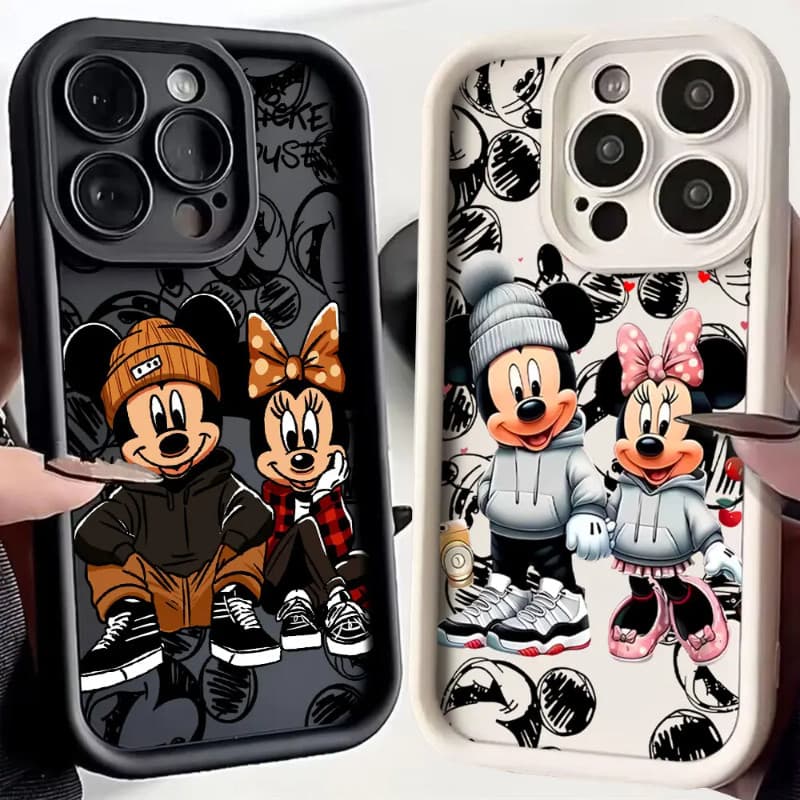 Para Samsung Galaxy A17 A07 A56 A36 M36 M56 S25 FE S25 EDGE 4G 5G Disney Mickey Minnie Mouse Legal Caso De Telefone À Pr