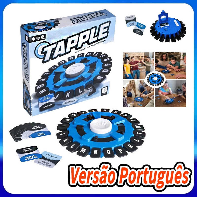 Usaopoly Tapple Jogo Português De Tabuleiro De Palavras - Jogo de Tabuleiro Quick Family | Rápido Paced