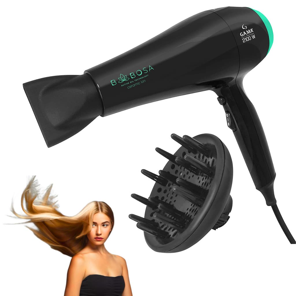 SECADOR DE CABELO GAMA BABOSA COM DIFUSOR 2100W 127V