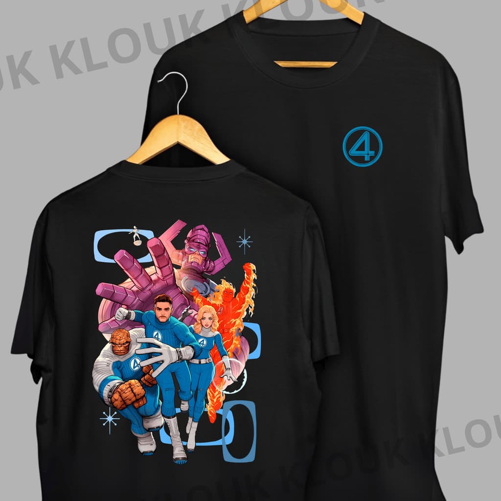 Camiseta Quarteto Fantastico Filme Desenho Animado Famoso Herois - 100% Algodão 30.1
