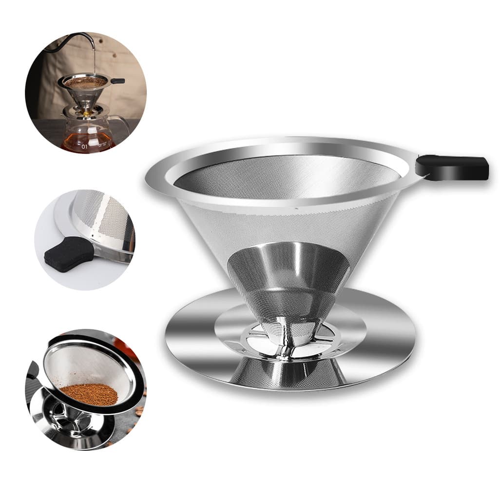 Filtro de café em aço inoxidável — um filtro de café que não requer papel de filtro