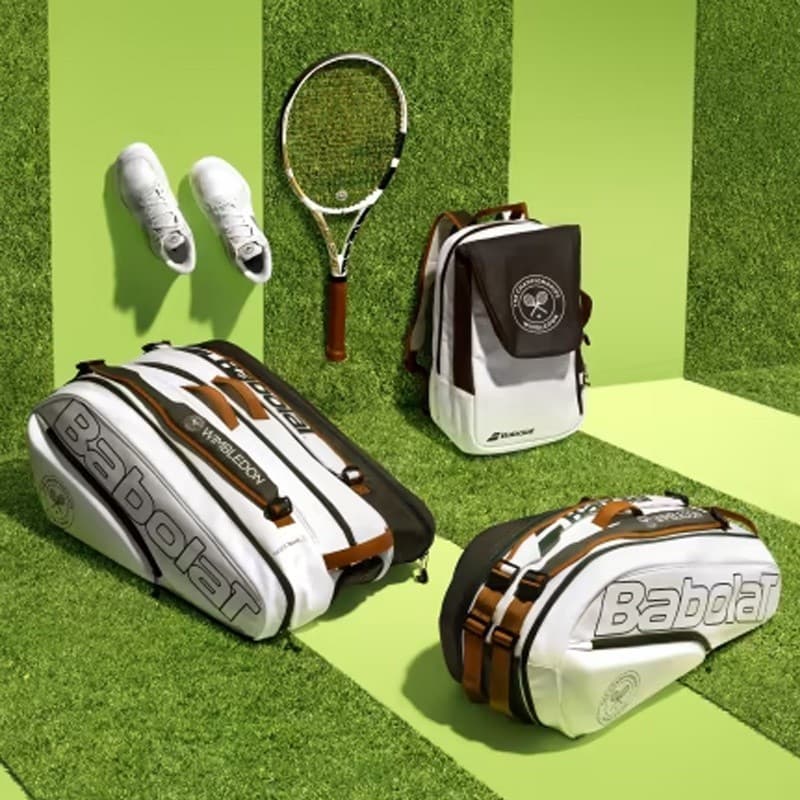 Babolat RH12/RH6 Saco Puro De Tênis Wimbledon Novo Comemorativo 6/12 Pacote De Raquetes