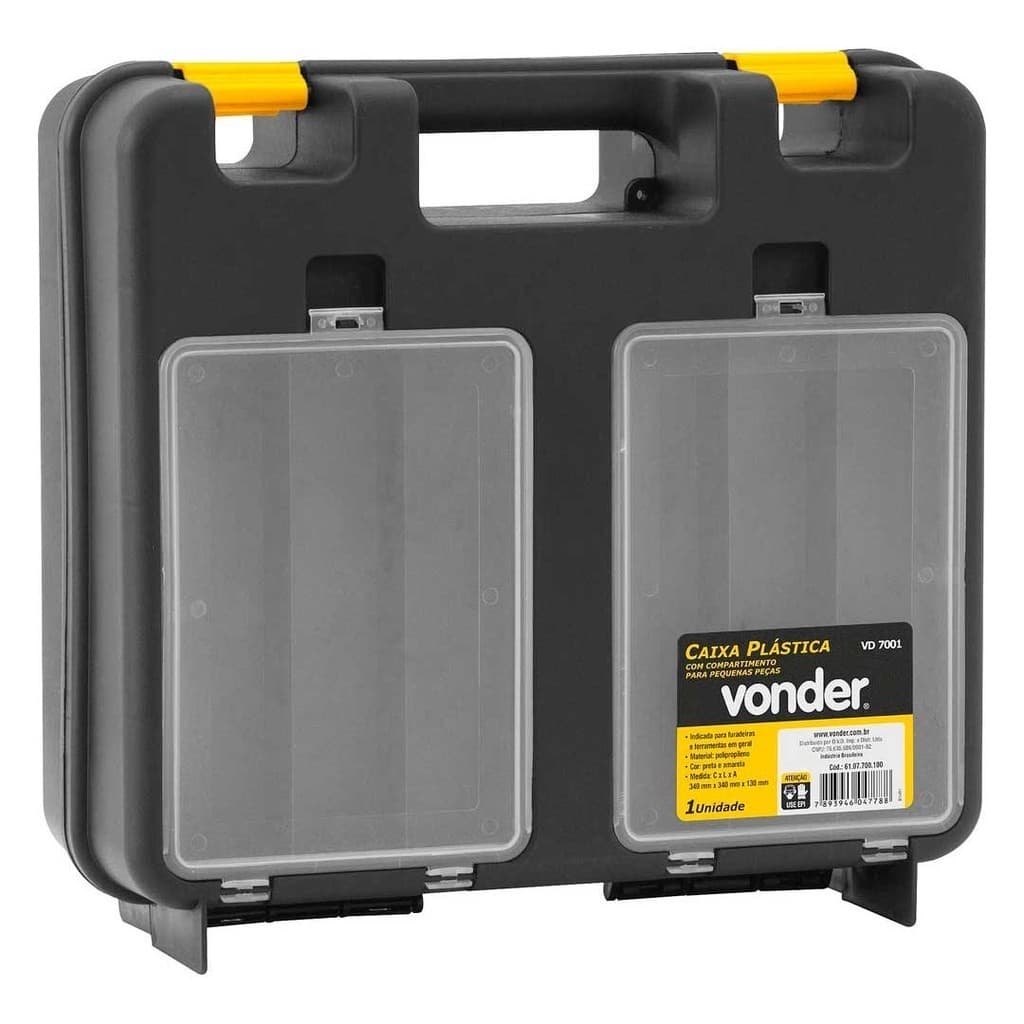 Maleta Caixa Plastica C/ Organizador Vonder Vd-7001 - 61.07.700.100