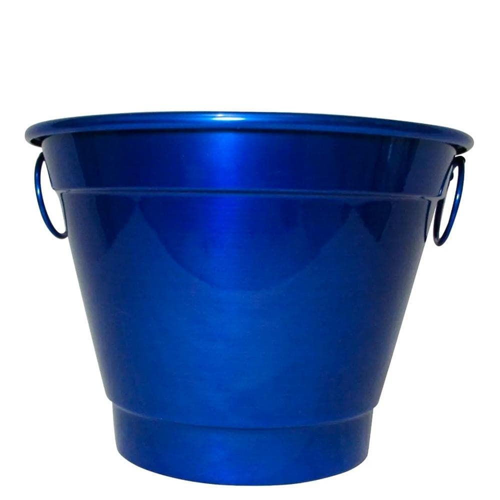 Balde de Gelo e Cerveja Térmico em Alumínio 6,5L Bbq - Azul Royal