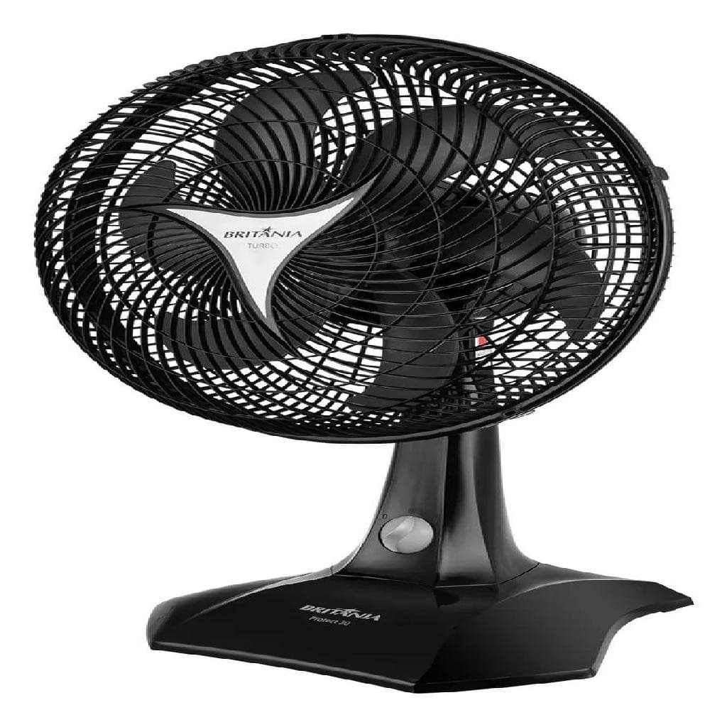 Ventilador Protect 30 Six Preto 60w 6 Pás - Britânia