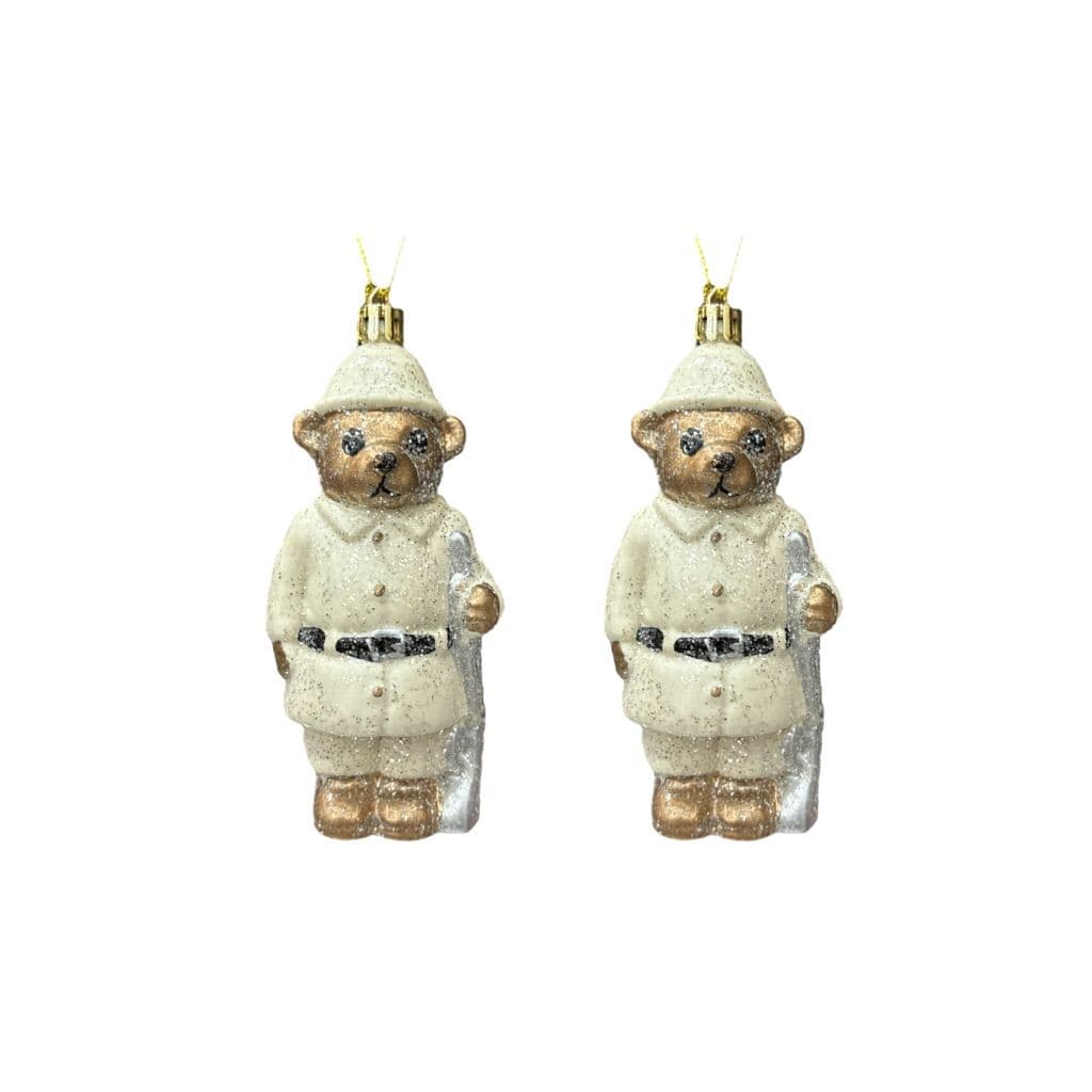 Enfeite de Natal - Kit Urso Soldado - 2 peças