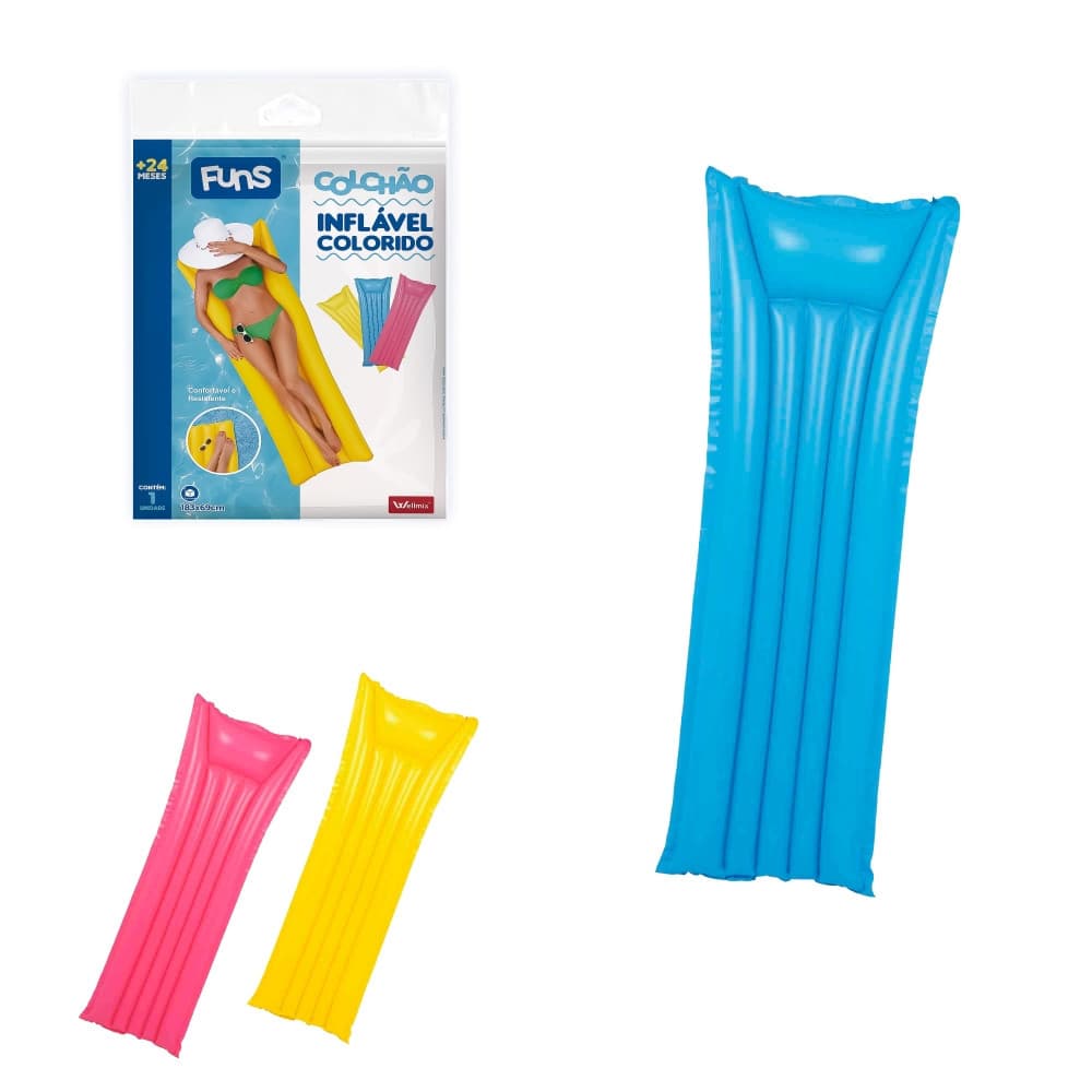 Colchão Inflável Boia Piscina 183x69cm Verão