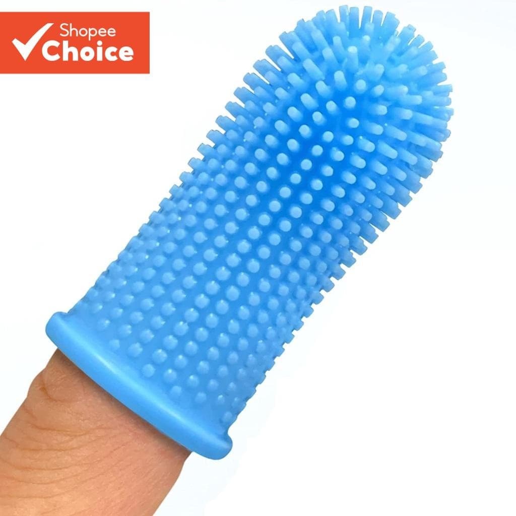 Kit escova de dentes Jasper 360o dog fingerbrush design ergonômico para filhotes e gatos