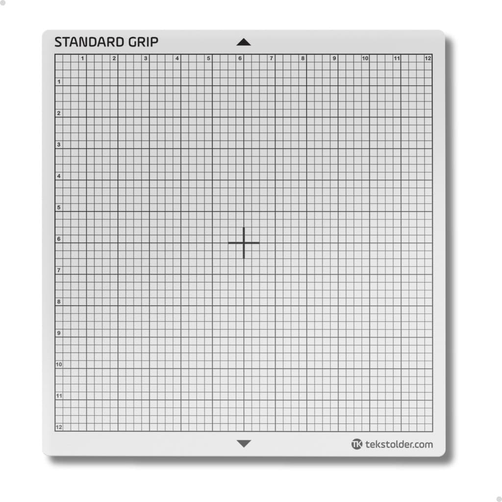 1 Base Corte Tekstolder 30x30 Com Cola De Média Fixação Para Silhouette Cameo Standard Grip