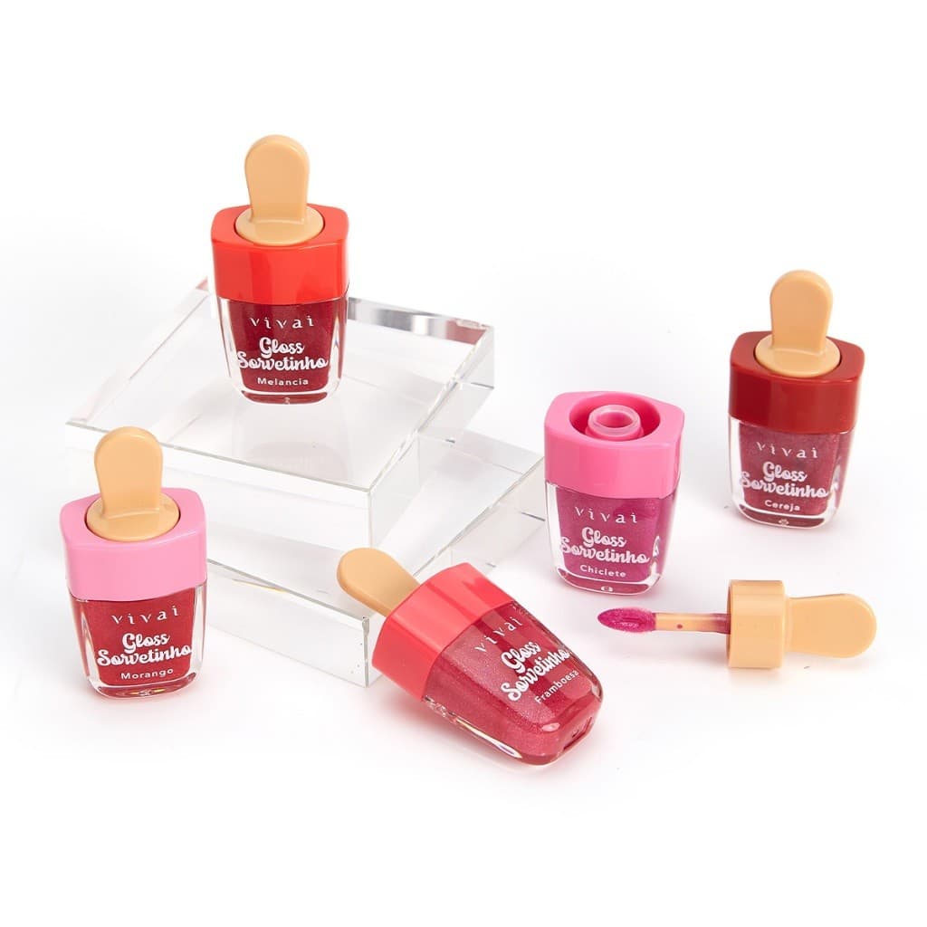 Gloss Labial Sorvetinho Vivai | Brilho, Aroma e Diversão!
