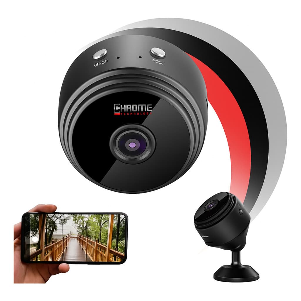 Câmera De Segurança Espiã Wifi Mini Sem Fio Wireless A9 1080
