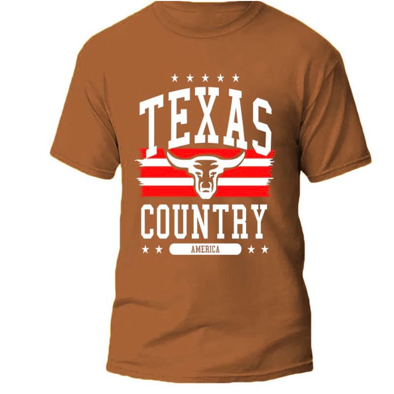 Camiseta camisa masculina 100% algodao country texas rodeio