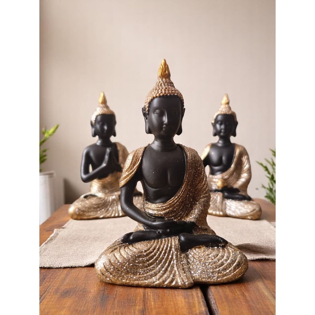 Enfeite Estatueta Decorativo Buda Sidarta Hindu Tibetano Meditação 12CM estatuas para decoração