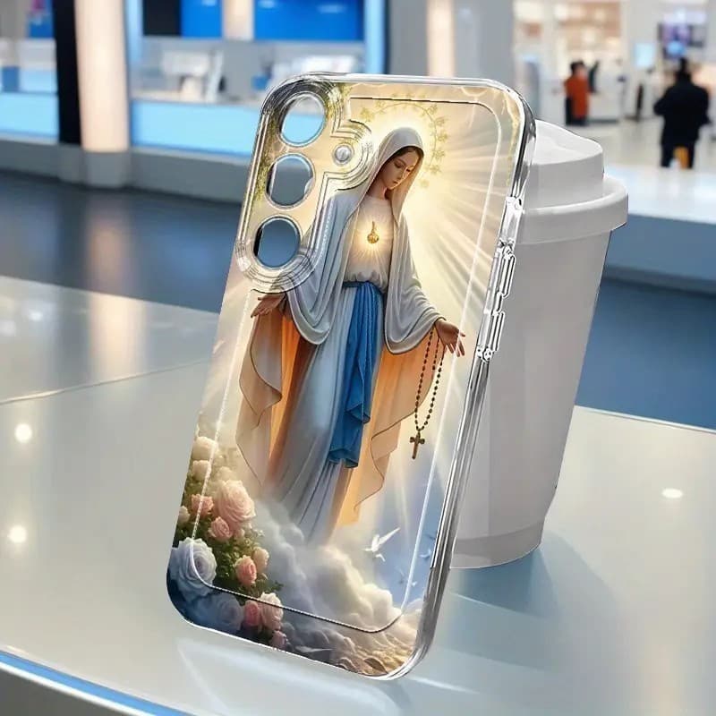 Capinha Capa transparente Anti-impacto Maria Desenho para Moto E13 E20 E22 E7 EDGE 30 40 G04S G04 G10 G23 G9 PLAY