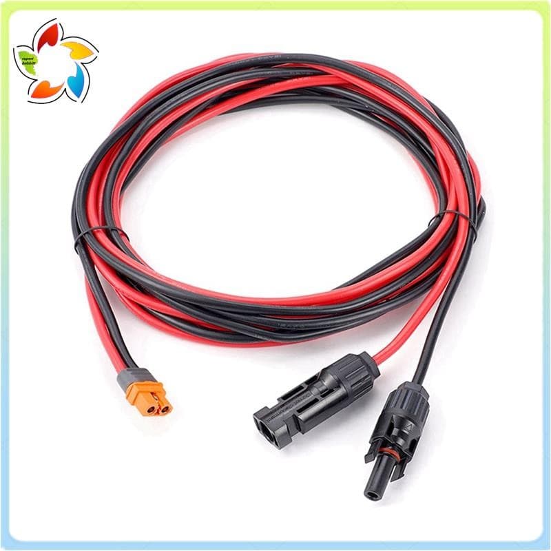 Cabo De Carga Solar XT60I-F Adaptador 12AWG Conector Fio De Extensão Para Painel Gerador Bateria De Energia