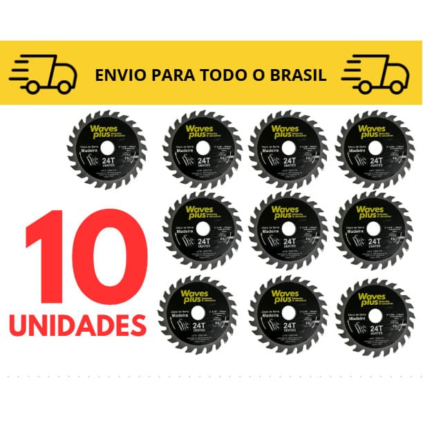 disco de corte madeira Kit 3 a 10 unidades/ Makita/ serra marmore/ disco de corte diamantado/ 110mm