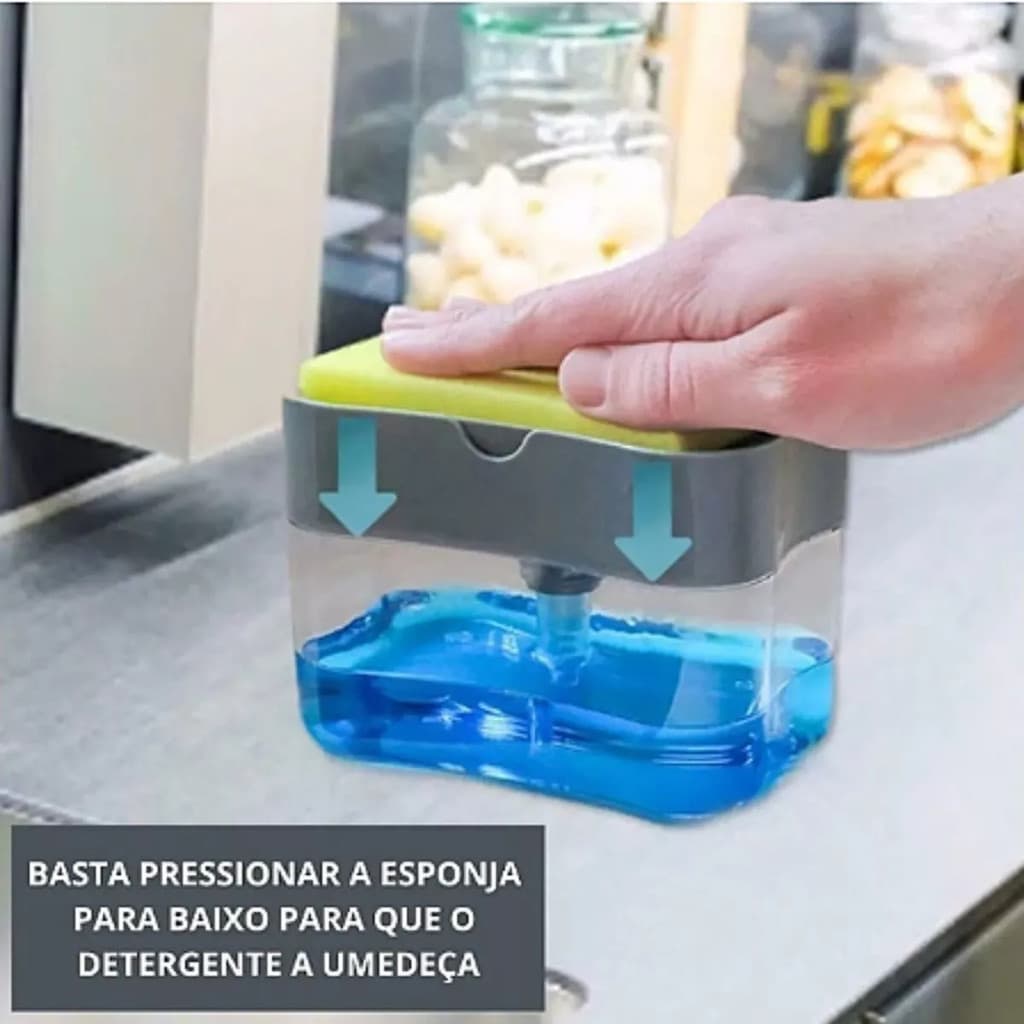 Porta Detergente Esponja Sabão C/ Dispenser Capacidade 700ml