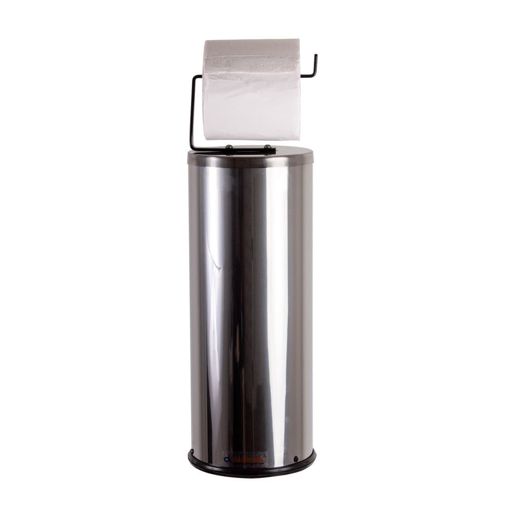 Dispenser Aço Inox Suporte Para Papel Higiênico De Chão Banheiro Porta Papel Inox