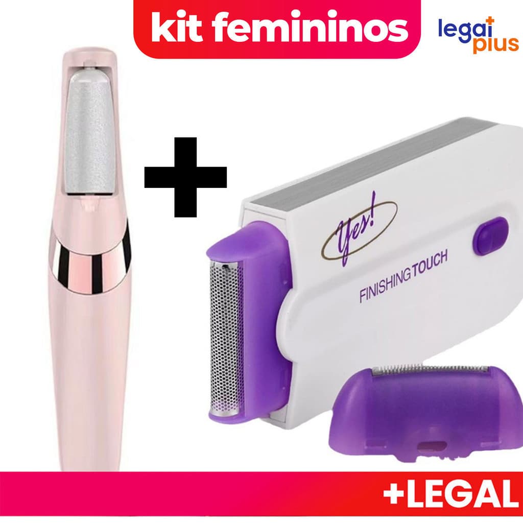 kit de cuidados femininos  Lixador de Pé Elétrico + Depilador recarregável sem fio 2 em 1&Esfoliador elétrico reforçado