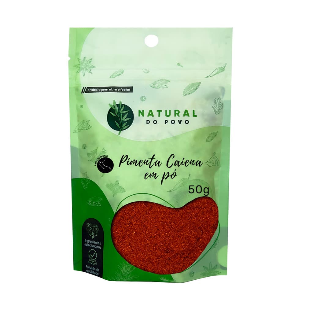 Pimenta Caiena Importada em Pó Premium Qualidade Superior 50g