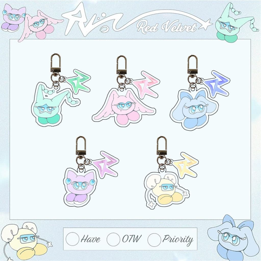 Chaveiro Kpop Red Velvet COSMIC Flash Bag Acrílico Dupla Face Pingente