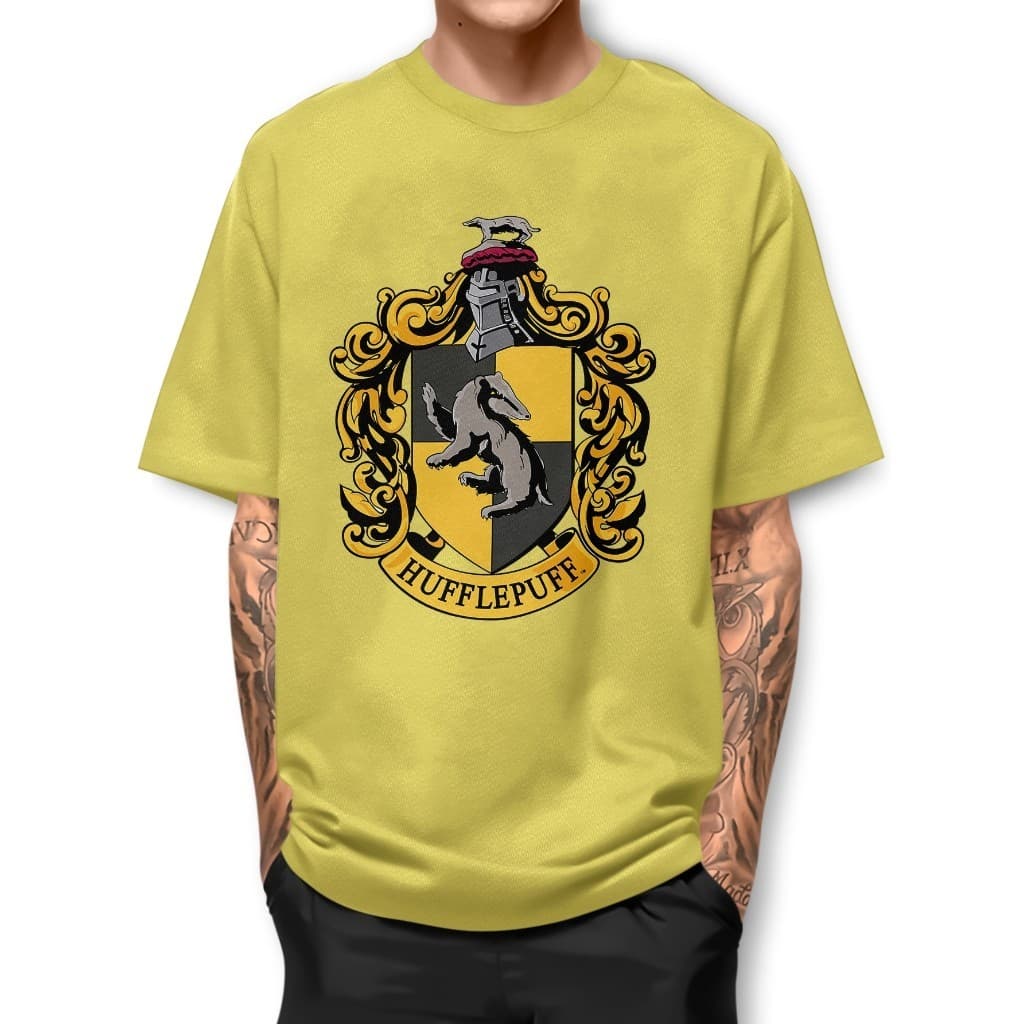 Camiseta Harry Pott Lufa-Lufa Básica Malha Algodão 30.1 Masculina e Feminina Casual