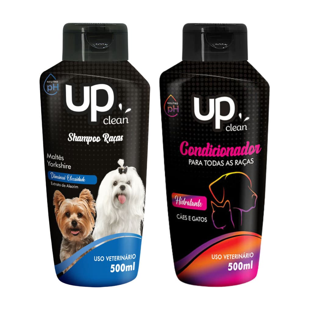 Kit Shampoo Condicionador 500ml Maltês Yorkshire
