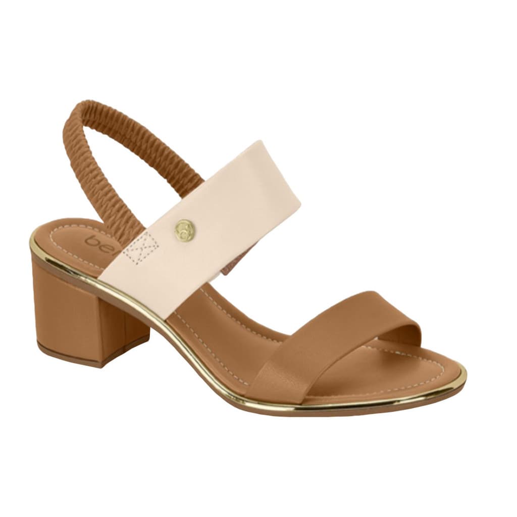 Sandália Sapato Casual Beira Rio Feminina 8379.221 Elástico Anatômico Confortável Original