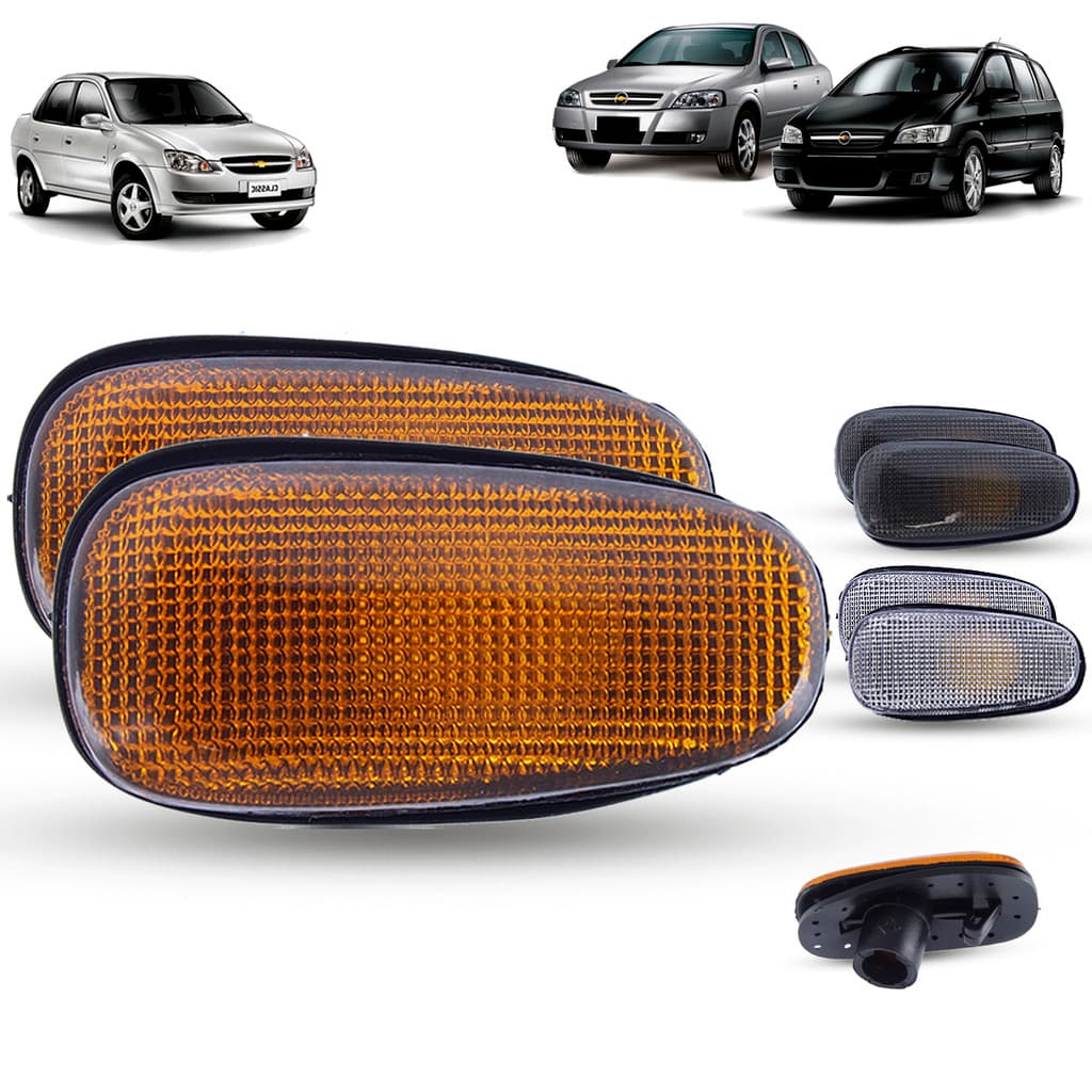 Par de Lanterna Pisca Seta Lateral Chevrolet Astra 1999 a 2010 Zafira 1999 a 2011 Classic 2011 a 2015