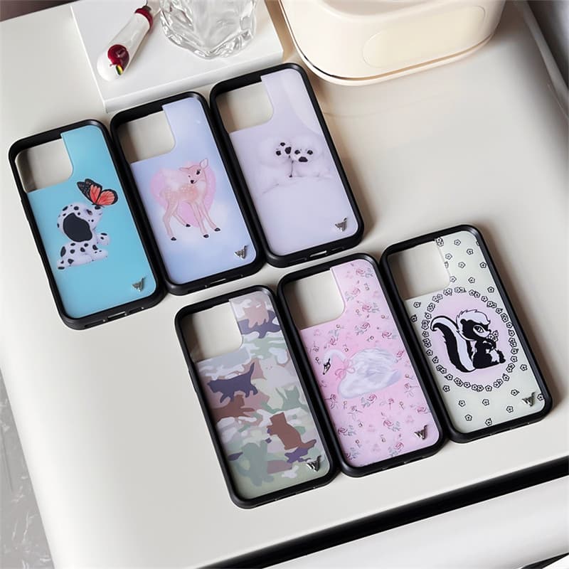Wildflower Swan Lake Para IPhone 16 ProMax 12 13 14 15 15 14 16 Plus Caixa WF De Integrada De Traseira À Prova De Choque