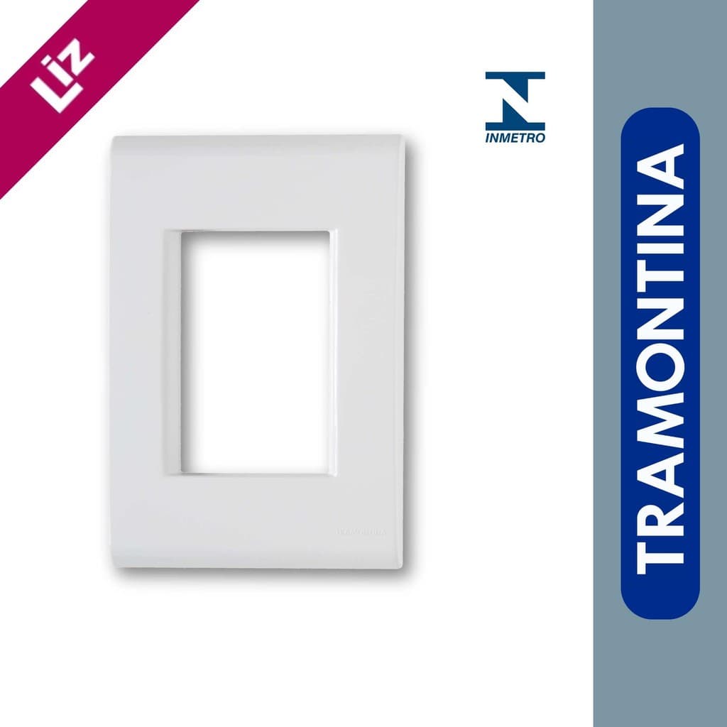 Placa 4x2 3 Postos Liz Tramontina Branca
